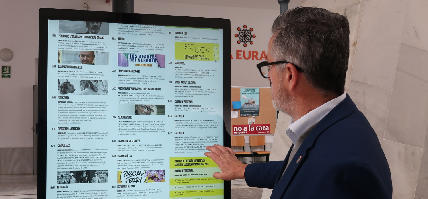 La UCA estrena los nuevos puntos de información cultural en sus campus