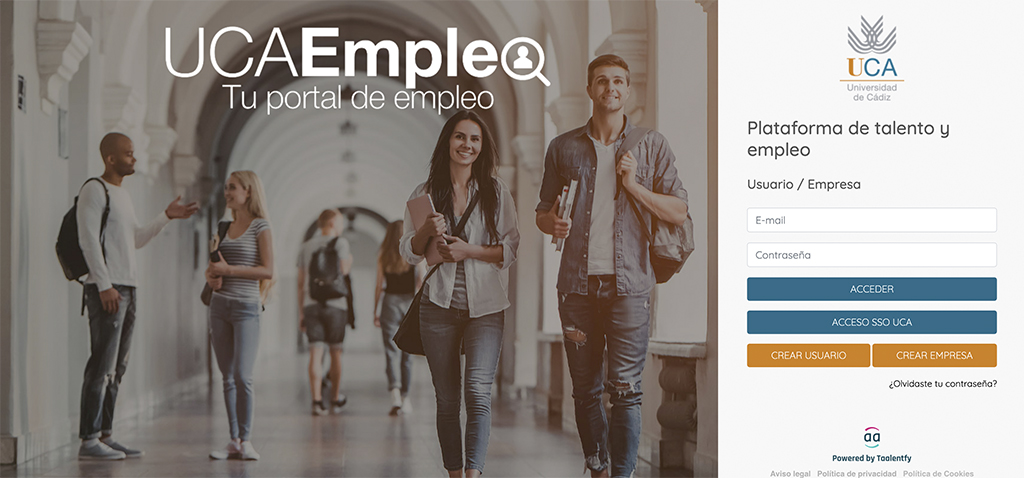 La Universidad de Cádiz impulsa el portal de Empleo UCAEmplea